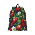 thumbnail image 3 of Daiia Strawberry2 Vintage Canvas Backpack for Men and Women ,Hiking Backpack,Travel Laptop Bag for School,Large Capacity Backpack, 3 of 8