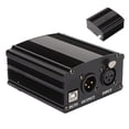 thumbnail image 4 of Phantom Power Supply, On Off Power Switch Black 48V Phantom Power Supply  For Condenser Microphone, 4 of 8