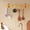 Brown BW, variant on WWV Wall Hooks Leather 4 Pack Decorative Strap Hangers with Screws for Towels Plants Pots Kitchen Bedroom Bathroom Removable Space Saving Storage Brown