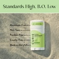 thumbnail image 3 of Curie Natural Deodorant Stick, White Tea, Aluminum-Free, for Men and Women, 2 oz, 3 of 7