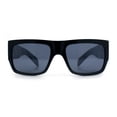 thumbnail image 5 of Locs Mens Skull Pattern Arm Thick Temple Rectangle Gangster Sunglasses Matte Black - Light Skull, 5 of 8