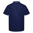 thumbnail image 4 of BRDFRL Unisex Short Sleeve Chef Coat with Pocket Great for Restaurant and Kitchen Uniforms for Both Men and Women Navy XL, 4 of 4