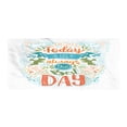 thumbnail image 1 of Saying Gym Towel, Today Is Always the Best Day Typography Inspiraitonal, One-Sided Quick Dry Microfiber for Beach Fitness & Swimming, 60" x 30", Multicolor, by Ambesonne, 1 of 2