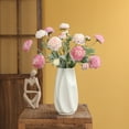 thumbnail image 4 of Sunjoy Tech 3-Head Artificial Peony Lifelike Fade-Resistant Flower Arrangement Photo Props Scene Layout Faux Silk Flower for Wedding Garden Decor, 4 of 8