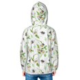 thumbnail image 4 of Kids Zip Up Hoodie for Boys Girls Toddler - Bee bumblebee daisy flower cute Lightweight Long Sleeve 18M Boys Girl Clothes, Sun Protection Windproof Jackets Hoodie Sweatshirt, 4 of 7