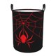 thumbnail image 1 of Balery Red Spider Cesta de ropa redonda con asas, impermeable, independiente, para ropa, juguetes, dormitorio y familia-Small, 1 of 6