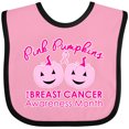 thumbnail image 3 of Inktastic Pink Pumpkins for Breast Cancer Awareness Boys or Girls Baby Bib, 3 of 4