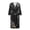 Black Marble, variant on Sunflower Print Womens Robes Lightweight Long Sleeve Nightgowns V Neck Bathrobe Loose Fit Nightwear for Winter Home Life