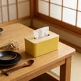thumbnail image 7 of Msgweeeg Tissue Box Tissue Box Cover Square Composite Board Cover Scandinavian Tissue Box Household Living Room Coffee Table Drawer Box Transparent Restaurant Drawer Box, 7 of 7