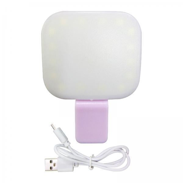 Luz de relleno de vídeo,Luz de relleno de vídeo LED Clip en teléfonos Tableta portátil,Luz de teléfono portátil Anillo de luz con clip para selfies,Vlog Videoconferencia Iluminación
