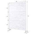 thumbnail image 2 of Outdoor Metal Privacy Screen 76" H×48" W, Decorative Privacy Fence and Room/Garden Divider, Freestanding Panel with Stand, Durable Steel for Patio, Garden, Balcony, or Backyard, 2 of 12