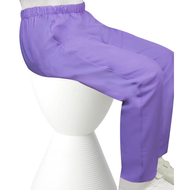 Silverts Women Open Back Gab Pant, M, Purple Haze