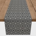 thumbnail image 3 of Creative Products Tile Pattern Black 16x90 Poly Twill Table Runner, 3 of 3