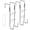 Silver, variant on 2Ct Silver Over Door Hooks, 5.12" No Drill Hanger Fits 1.45" Doors