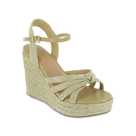 UPC 196628135467 product image for Mia Womens Ashlee Strappy Knot-Front Wedge Sandals | upcitemdb.com