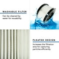 thumbnail image 5 of MaximalPower Replacement HEPA Filters Compatible with Dewalt 1/2 Gallon Wet Dry Vacuum DC5151H DC515 DCV517 DCV517B for Vacuum Cleaning Workshop Cleanup (2 Pack & Small Brush), 5 of 9