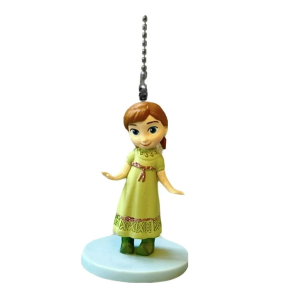 Animator Toddler Princess Anna Pvc Fan Lamp Light Pull Chain Frozen Figures Baby New