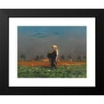 thumbnail image 2 of Paul Wilhelm Keller-Reutlingen 24x18 Black Modern Framed Museum Art Print Titled - Girls with a Basket and Bottle in the Poppy Seedfield (Approx. 1900-1920), 2 of 5