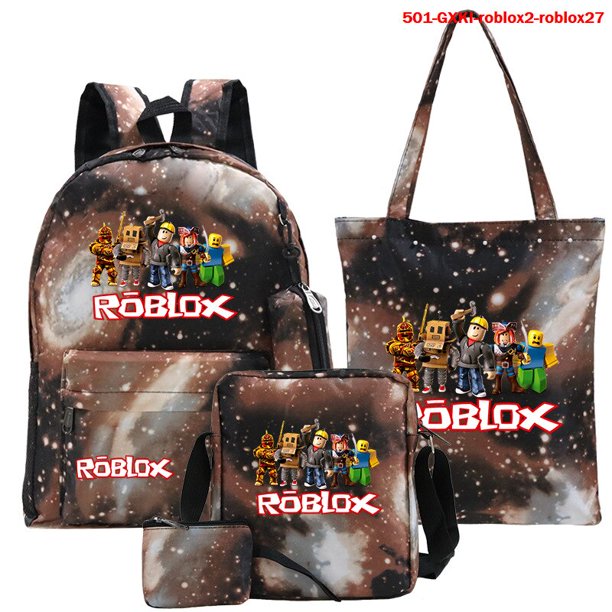 Roblox mochila informal de cinco piezas, bolso de hombro, bolso para bolígrafos, pequeño, regalo de cumpleaños para niños