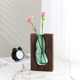 thumbnail image 4 of Jarrón de vidrio con forma de casa de madera, contenedor de flores secas para sala de estar, mesa de comedor y adorno de flores elevadas con agua, 4 of 7