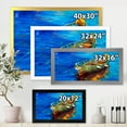 thumbnail image 4 of Designart 'Boats During Warm Sunset Resting On The Water IV' Nautical & Coastal Framed Art Print, 4 of 4