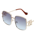 thumbnail image 4 of Miorin Under $5 Sunglasses for Women Retro Stylish for Driving Fishing and Party Blue Frame Light Blue Lens Sunglasses, 4 of 6