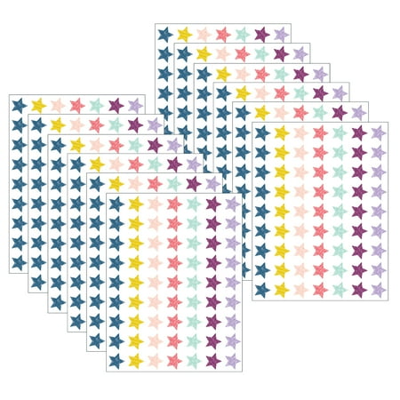 UPC: 0194629114238 | Teacher Created Resources Oh Happy Day Stars Mini Stickers 377 Per Pack 12 Packs