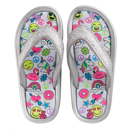 girls 4 16 elli by capelli emoji print sport slides walmart com