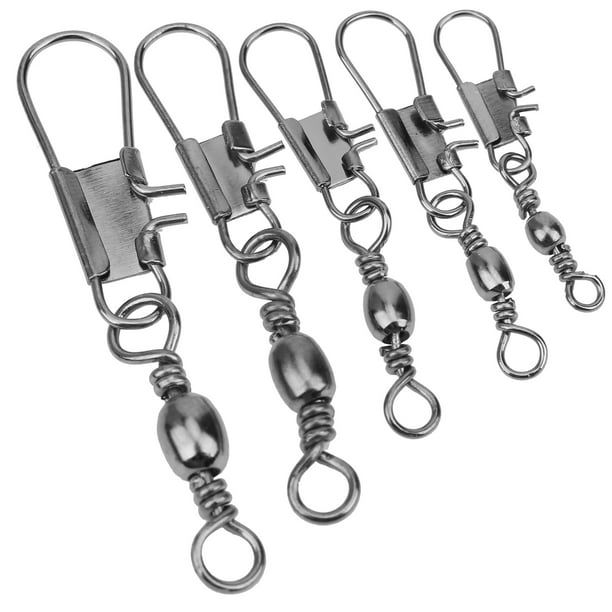 Barrel Swivel With Interlock, Fish Hook Connector 5 Sizes Rotation Joint Hook  Connector, For Wild Fishing Connecting Hook Fly Fishing Rod Line 