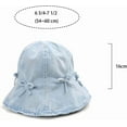 thumbnail image 2 of Denim Bucket Hats for Women Cute Bucket Hat with Bowknot Jean Hat, 2 of 9
