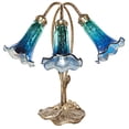 thumbnail image 3 of Poetic Wanderlust by Tracy Porter Meadowlark Mercury Glass 3-Lily Downlight Accent Table Lamp, 3 of 11