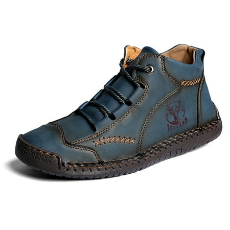 

Flyland Men s Casual Leather Shoes Fashion Dress Shoes Chukka Boots Handmade Male Ankle Boot