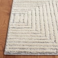 thumbnail image 3 of SAFAVIEH Martha Stewart Lucia Noah Geometric Shag Runner Rug, Ivory/Grey, 2' x 8', 3 of 10