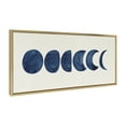 thumbnail image 2 of Kate and Laurel Sylvie Linear Moon Phases Framed Canvas Wall Art by Teju Reval of Snazzyhues 18x40 Gold Decorative Moon Art for Wall, 2 of 10