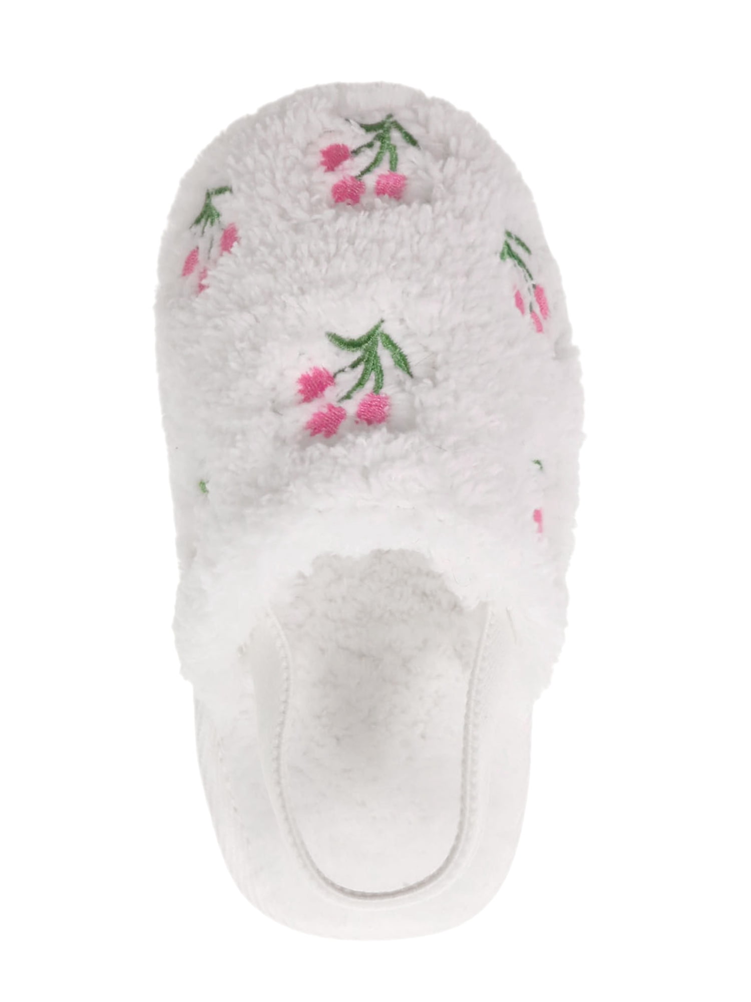 Wonder Nation Toddler Girls Scuff Flower Slippers