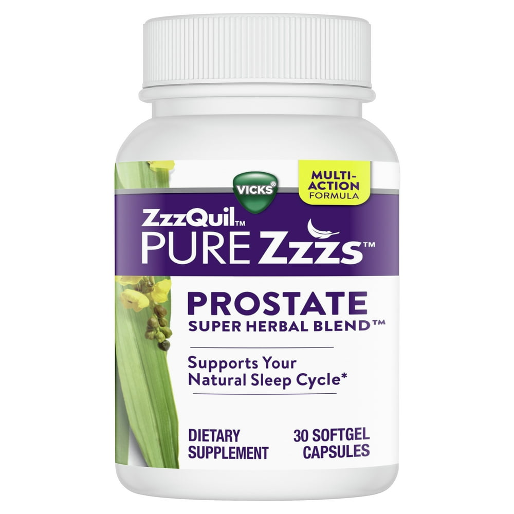 Vicks ZzzQuil PURE Zzzs Prostate Super Herbal Blend, Nighttime