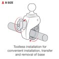 thumbnail image 2 of RAM Mounts (RAP-B-400U) Small Tough-Claw with 1" Diameter Rubber Ball, 2 of 8