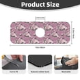 thumbnail image 2 of Pofeuu Rose Flowers Print Splash Guard for Sink Faucet Sink Gadgets-Splash Guard Behind Faucet Drip Catcher for Kitchen, Bathroom,Sink Mat, 2 of 7