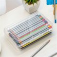 thumbnail image 4 of Large Capacity Pencil Boxes Pencil Organizer Pencil Case Clear Pens Case Pen Box Plastic Pencil Storage Pencil Case for Kids, 4 of 5
