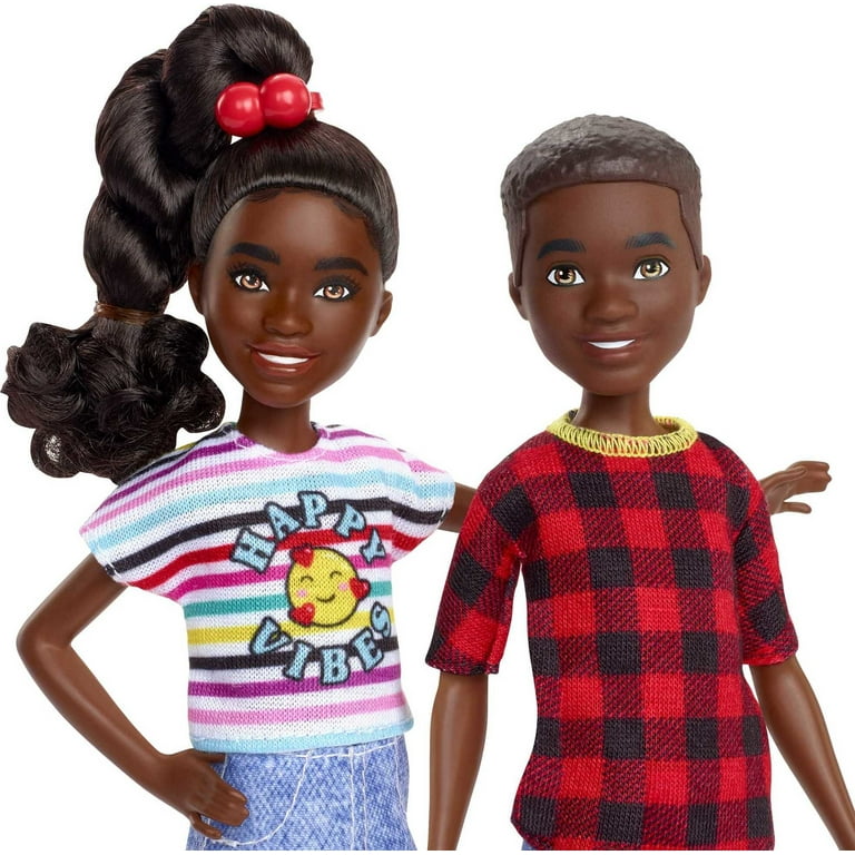 Barbie It Takes Two Dolls Accessories with Brother Sister Dolls 3 Pet Puppies 10 Accessories