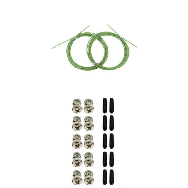 S SERENABLE Corde de Remplacement Corde de Saut Câble de Vitesse & Vis Collier Extrémités Vert