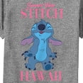thumbnail image 2 of Boy's Lilo & Stitch Summer Vibes Stitch Performance Graphic Tee Charcoal Heather Medium, 2 of 4