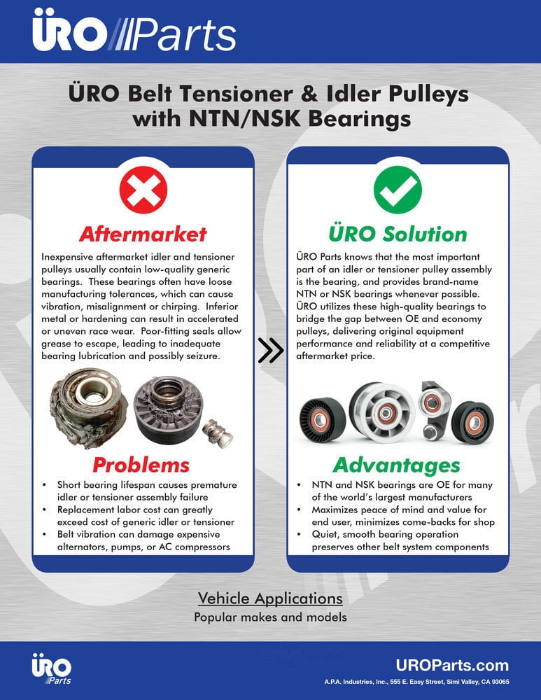 URO 06E903133Q Accessory Drive Belt Tensioner