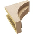 thumbnail image 6 of 4"W x 8"D x 8"H Classic Helena Rough Cedar Woodgrain TimberThane Corbel, Primed Tan, 6 of 6