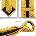 thumbnail image 4 of QCWQMYL Mens Zipper Ties Plaid Gold Pretied Necktie Woven Zip up Neck Ties, 4 of 6