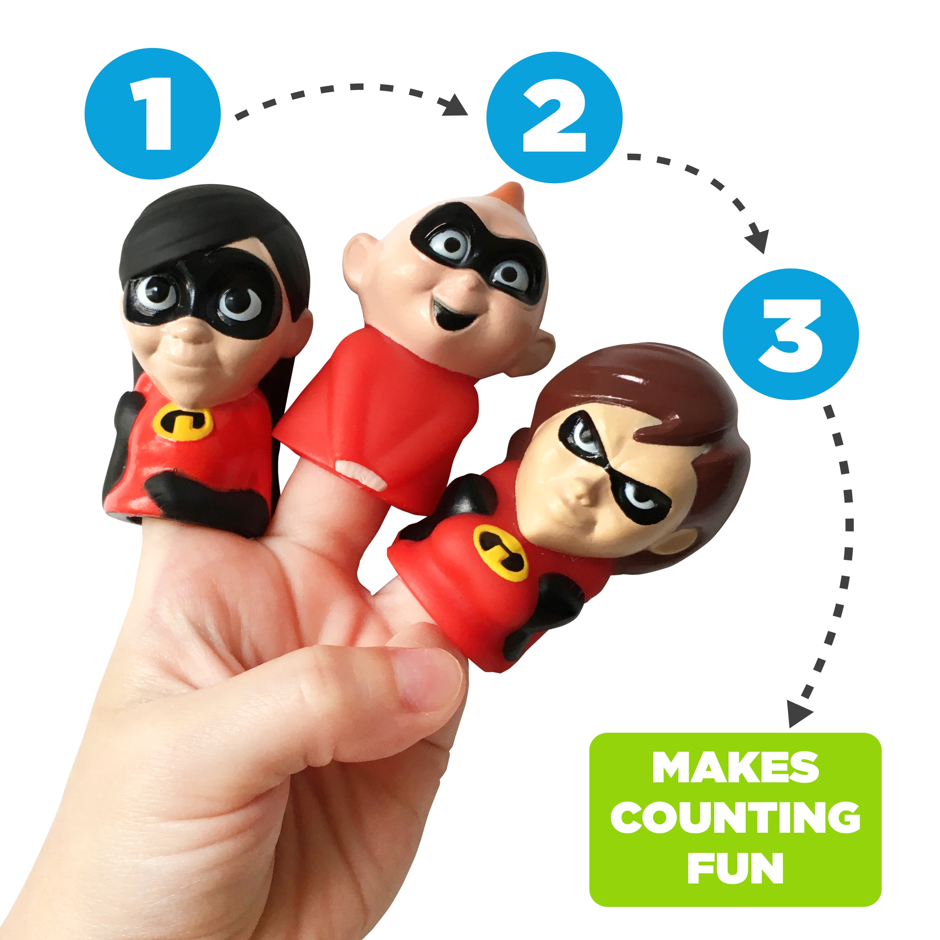 Disney Pixar 'Incredibles 2' Bath Finger Puppets, 5 Pack