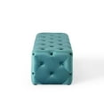 thumbnail image 3 of Modway Amour 48" Tufted Button Entryway Performance Velvet Bench in Sea Blue, 3 of 9