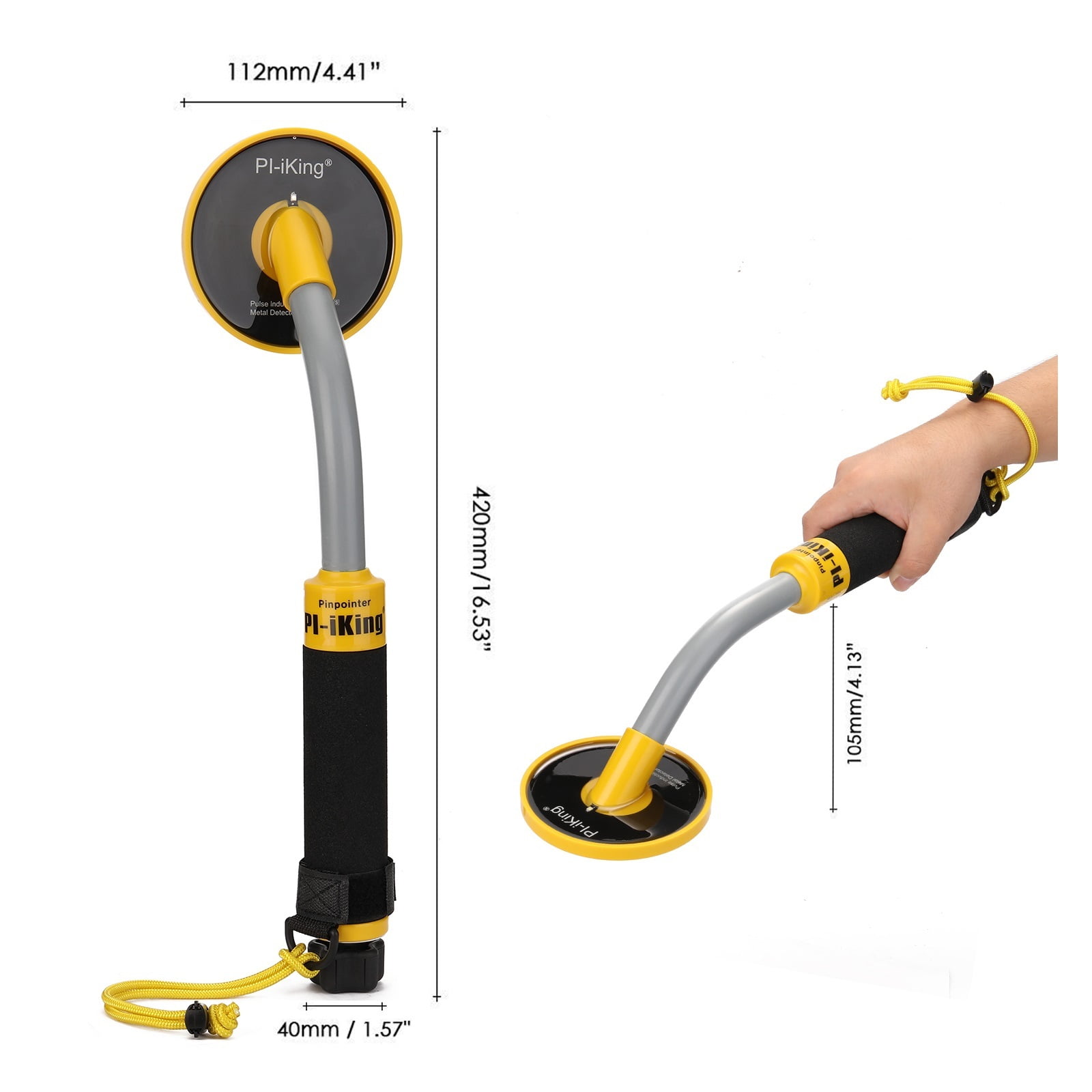Professional Metal Detector 750 30m Targeting Pinpointer Pulse Induction (PI) Underwater Metal Detector Waterproof Vibrator