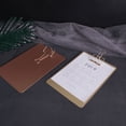thumbnail image 1 of Carpeta creativa con abrazadera para trabajo rápido, carpeta hueca de metal, bloc de notas para estudiantes, bloc de papel para pruebas de menú, 1 of 4