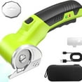 thumbnail image 2 of Wireless Electric Scissors, 4V Rechargeable Cordless With 3000Mah Battery, Rotating Cardboard Cutter With Led Light For Crafts Fabric Paper Cutting, 2 of 3